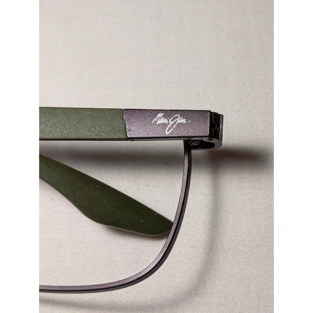New MAUI JIM Kaala MJ856-02 58mm Matte Gray Green Eyeglasses Frames Only Japan